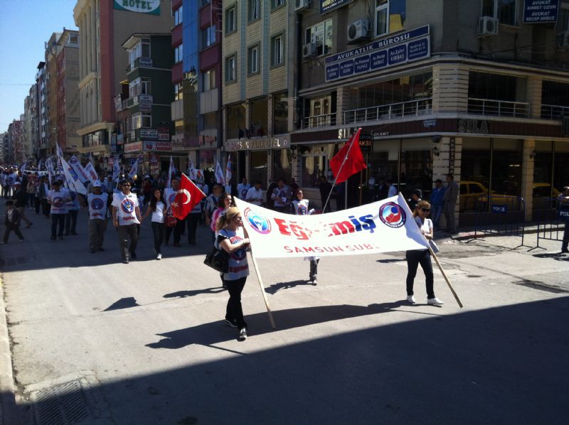 Samsun Eitim- 1 Mays'ta Alanlardayd