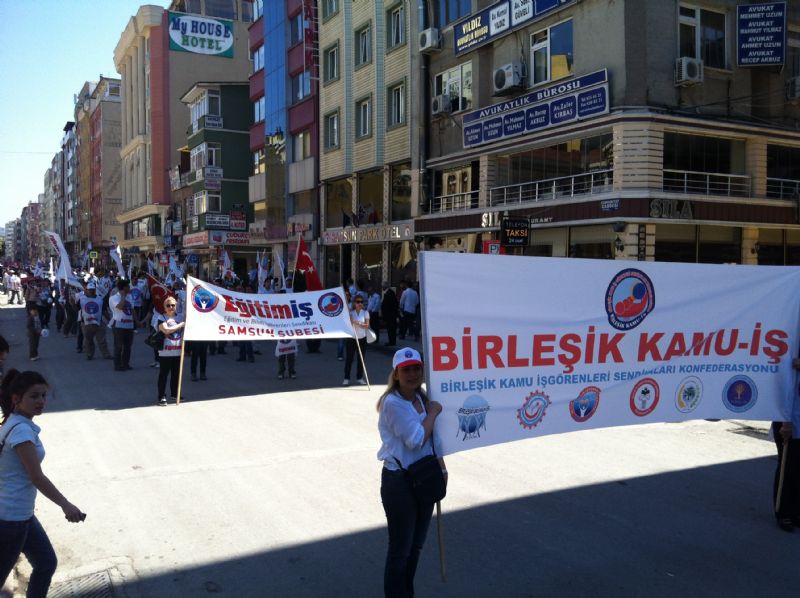 Samsun Eitim- 1 Mays'ta Alanlardayd